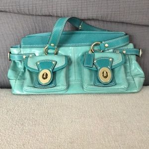 Teal Coach Handbag